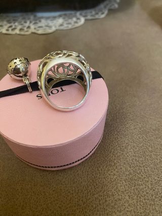 anillo plata tous 