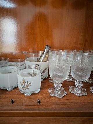 Cristalería Vajilla de Café de porcelana antiguo