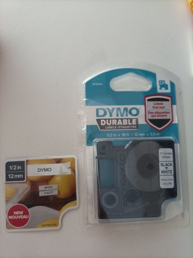 Etiquetas Dymo 12 mm