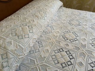 DOS COLCHAS DE GANCHILLO PARA CAMA DE 90 a 105