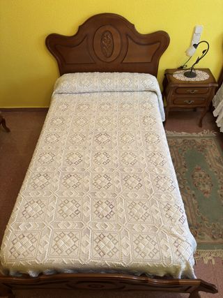 DOS COLCHAS DE GANCHILLO PARA CAMA DE 90 a 105