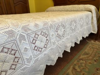 DOS COLCHAS DE GANCHILLO PARA CAMA DE 90 a 105