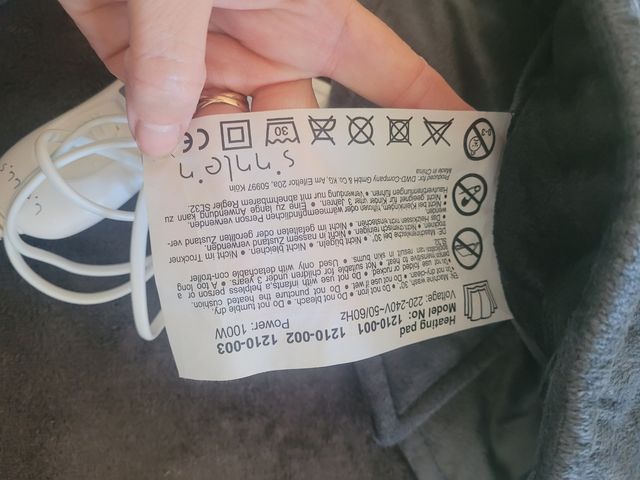 Almohadilla electrica cervicales