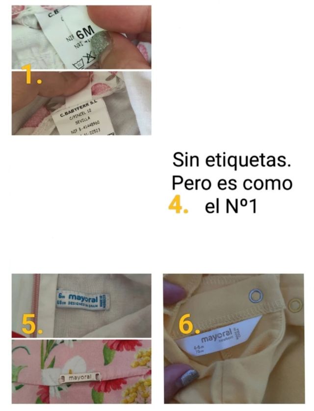 Lote de Vestidos Bebé (5€/unidad)