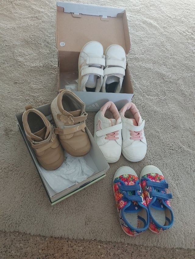 Lote zapatos niña