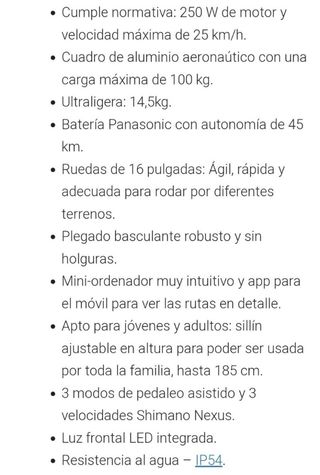 bicicleta plegable electrica xiaomi qicycle