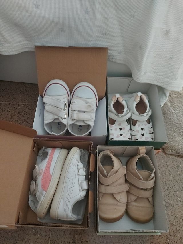 Lote zapatos niña
