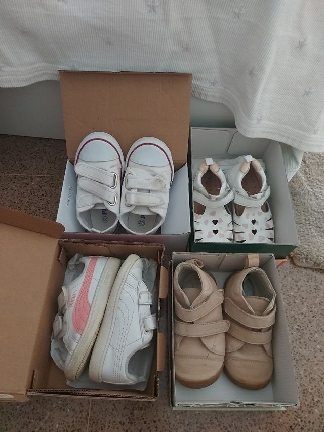 Lote zapatos niña