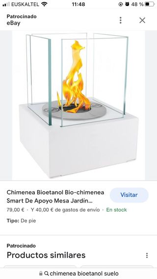 Biochimenea GRANDE de interior/ exterior