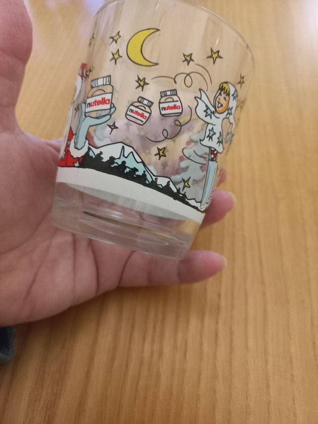 Bicchiere Nutella vintage Natale 2004