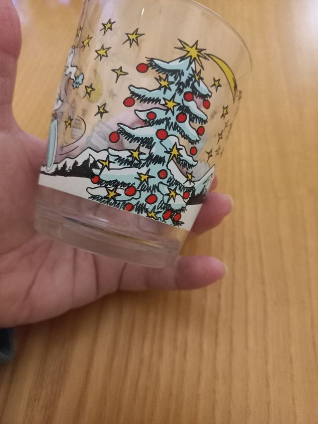 Bicchiere Nutella vintage Natale 2004