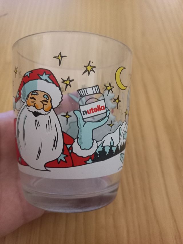 Bicchiere Nutella Natale vintage