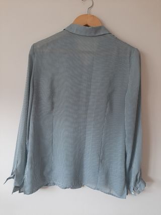 Camisa rayas azul y blanco talla M