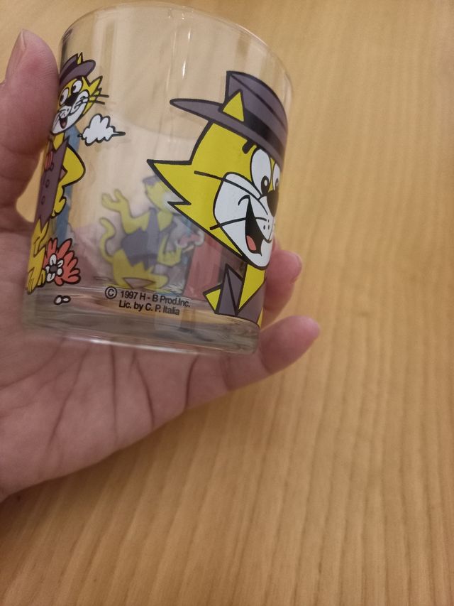 Bicchiere Nutella vintage Top Cat Disney anno 1997
