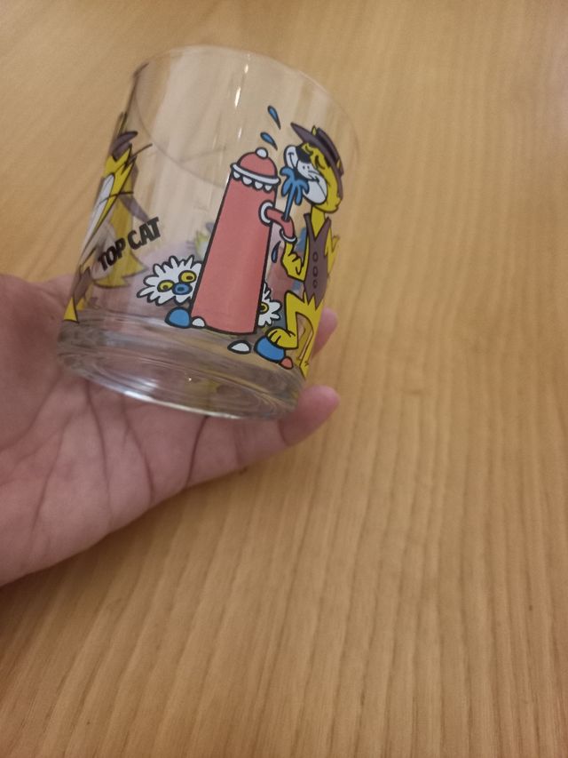 Bicchiere Nutella vintage Top Cat Disney anno 1997