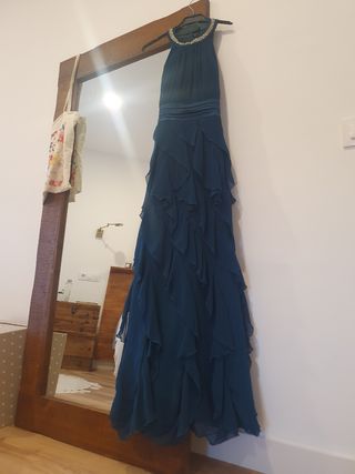 Vestido fiesta largo.