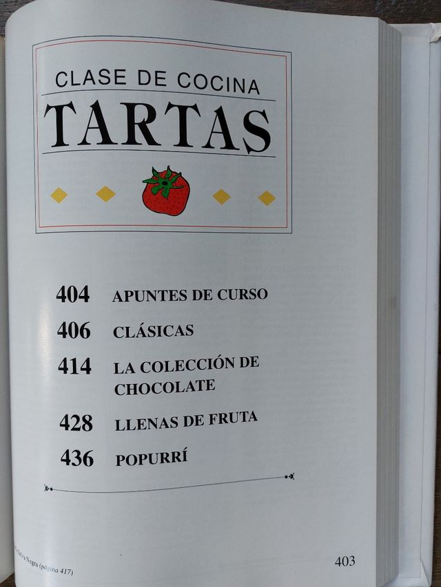 Clase de cocina.  Tapa dura