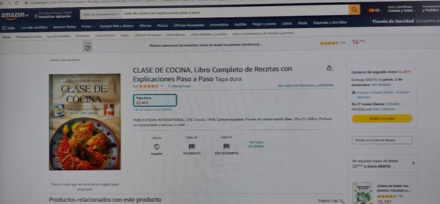 Clase de cocina.  Tapa dura