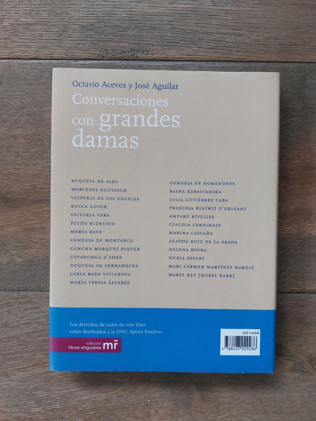Conversaciones con Grandes Damas. Aceves