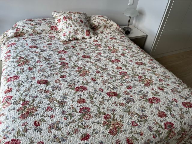 Colcha reversible de algodón