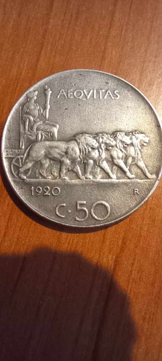 Moneda de 50 céntimos 1920