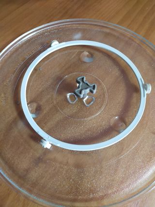 Plato cristal microondas 