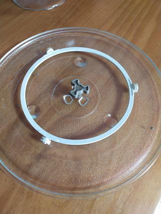 Plato cristal microondas 