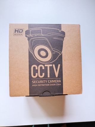 Cámara de seguridad con adaptador 12v