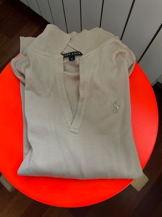polo manga corta beige ralph lauren talla xs