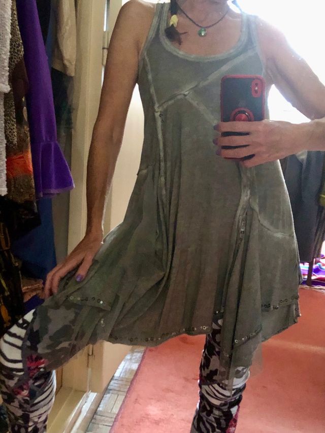 Top Tunica Gris talla 36