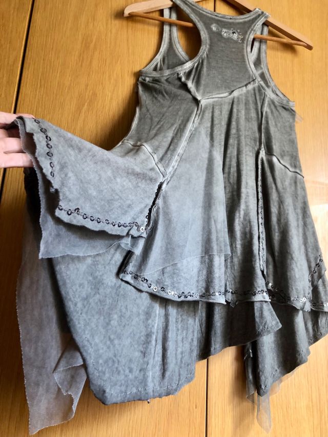 Top Tunica Gris talla 36