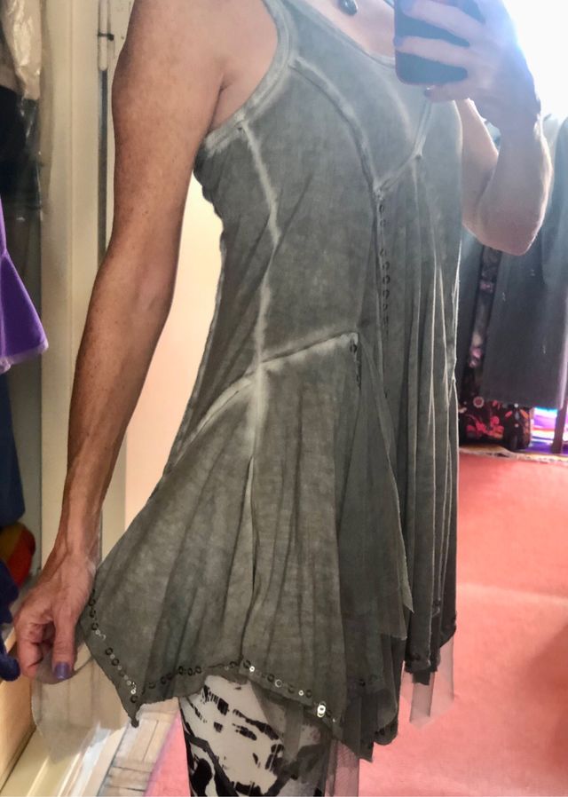 Top Tunica Gris talla 36