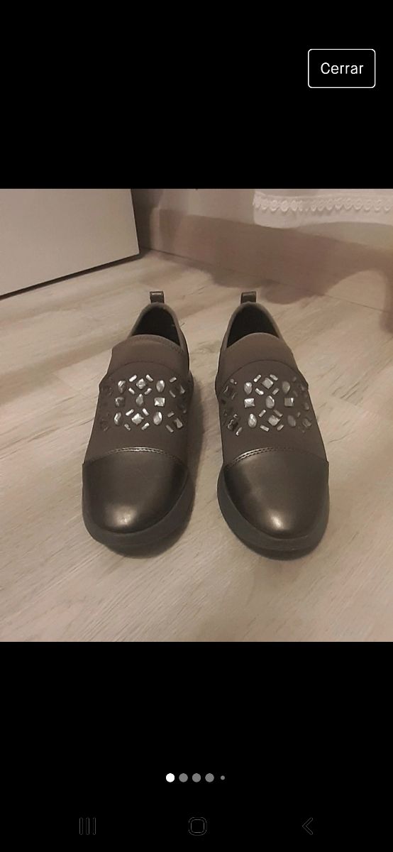 Zapatos casuales de piel