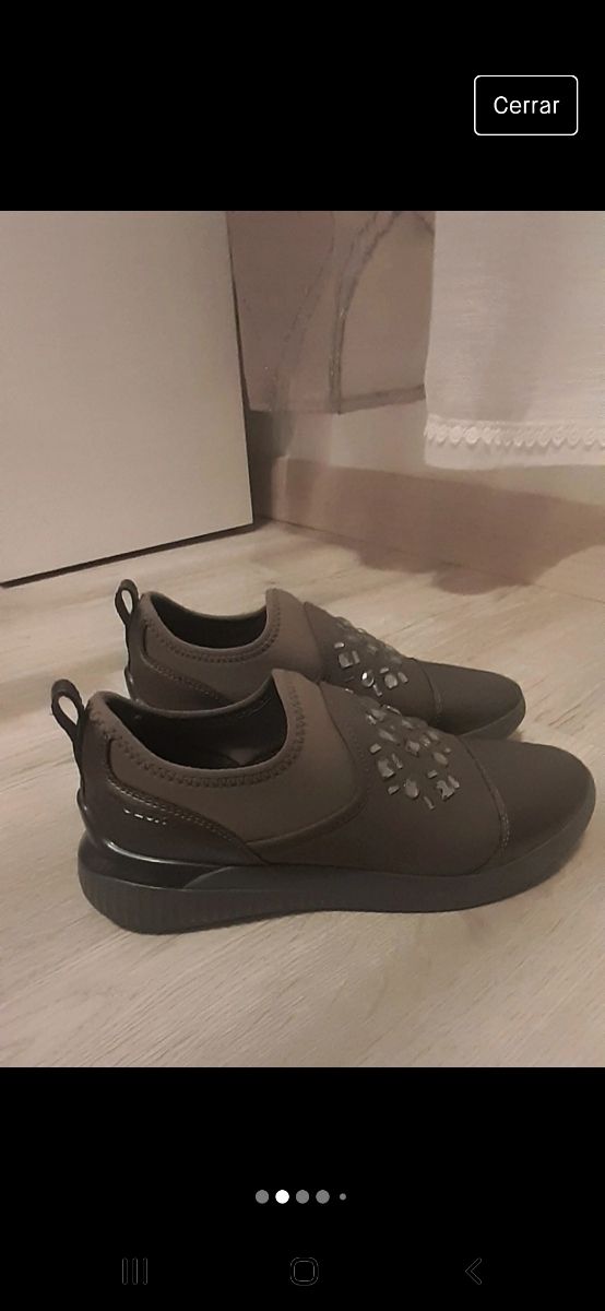 Zapatos casuales de piel