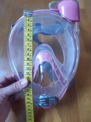 Máscara integral Cressi buceo Baron. Rosa.