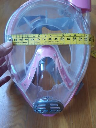 Máscara integral Cressi buceo Baron. Rosa.