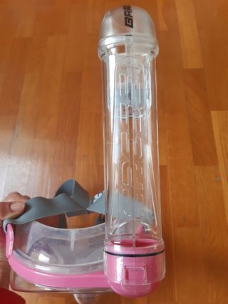 Máscara integral Cressi buceo Baron. Rosa.