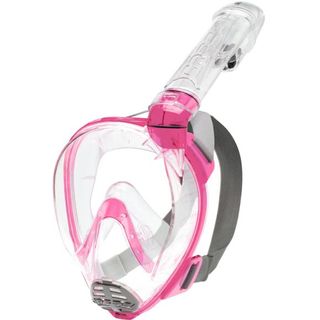 Máscara integral Cressi buceo Baron. Rosa.
