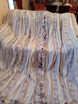 Cortinas de seda adamascadas vintage