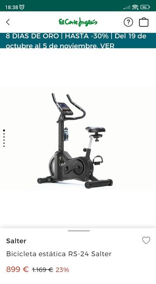 Bicicleta estática SALTER RS24 