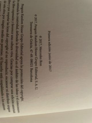 Libro "Culpa mía" primera edición