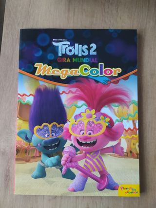 Libro colorear Trolls 2