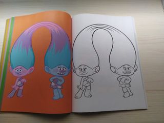 Libro colorear Trolls 2