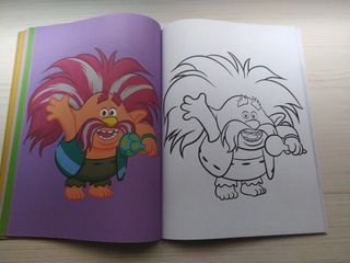 Libro colorear Trolls 2