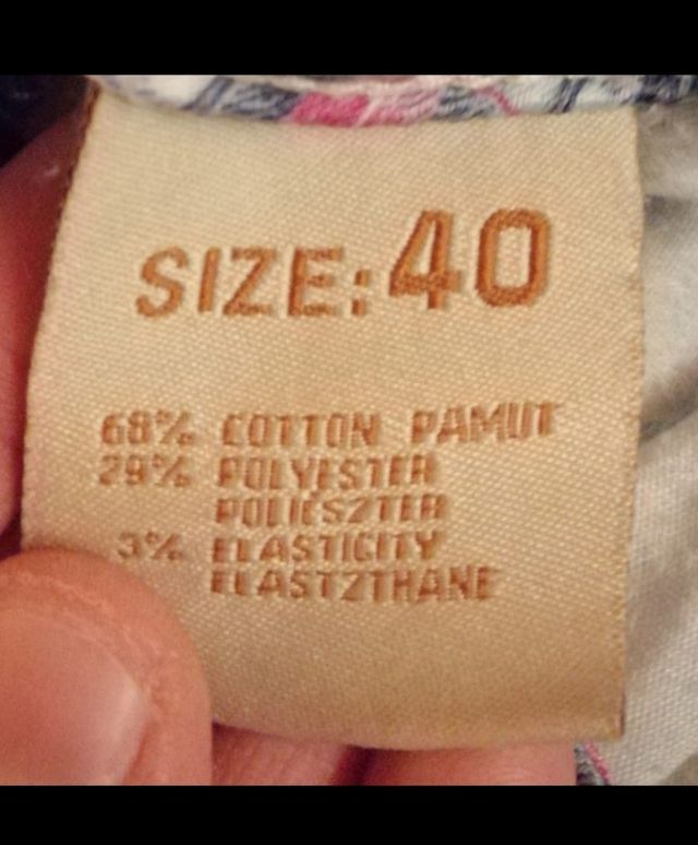 Jeans mai usati, ottimo cotone