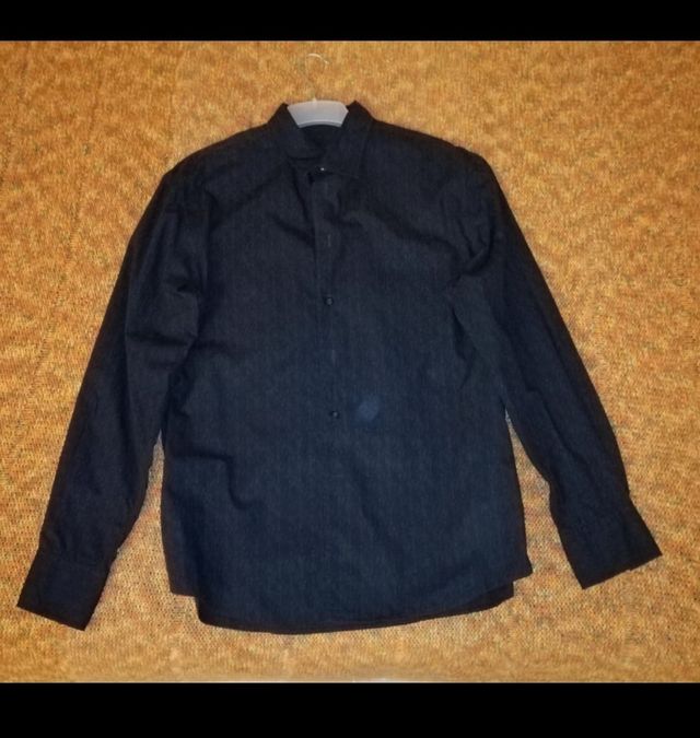 Camicia denim con chitarre Celio