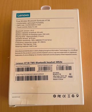 Auriculares LENOVO a estrenar!!!!