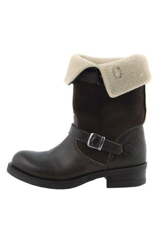 Twin Set stivaletti pelle e montone 37