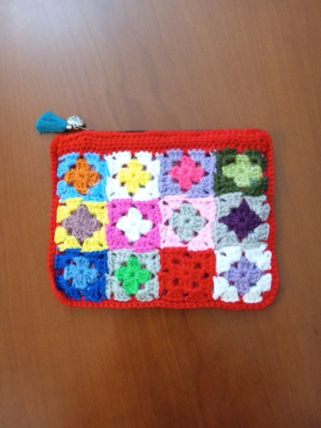 Neceser ganchillo 18cm *22cm