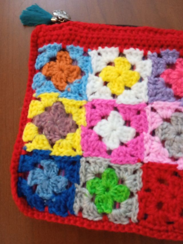 Neceser ganchillo 18cm *22cm